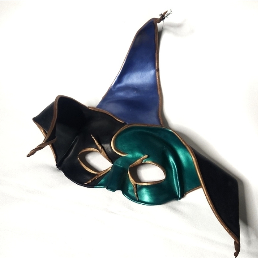 Leather Jester Mask - Picture 3 of 15